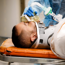 Cervical protector with patent airway Lubo Cervical protector with patent airway Lubo