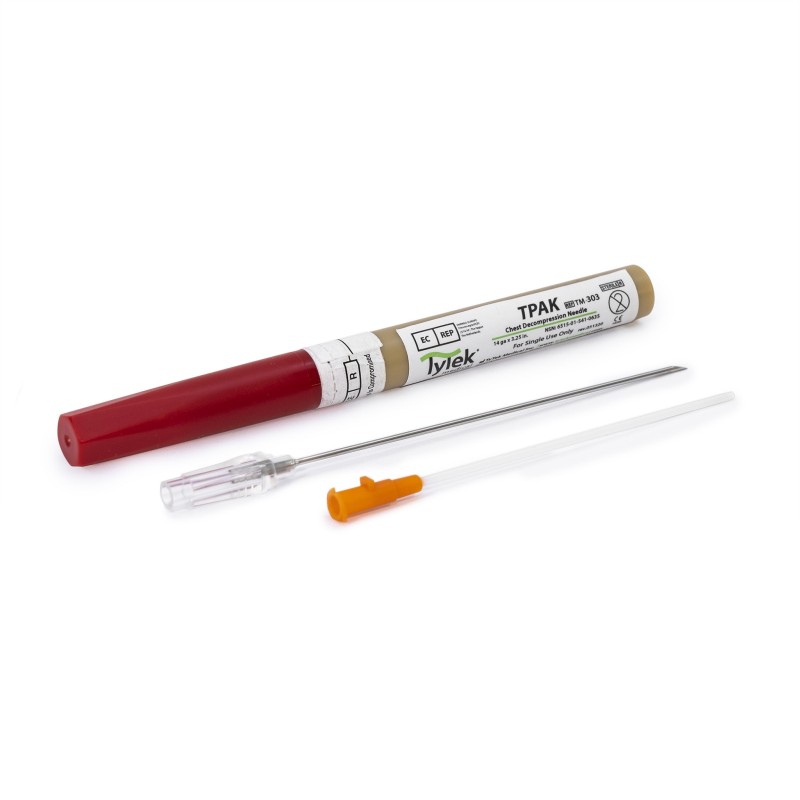 Thoracic decompression needle Tpak
